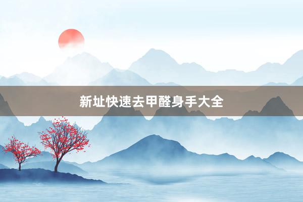 新址快速去甲醛身手大全